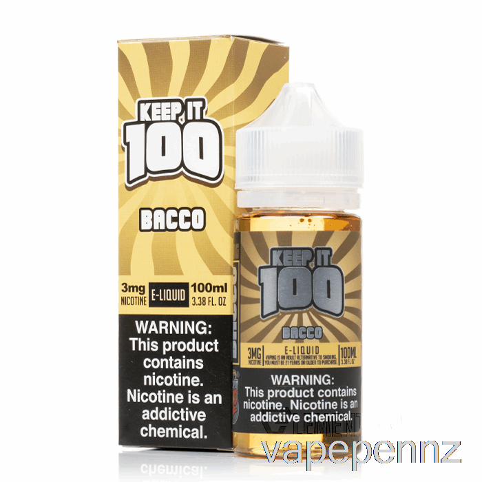 Bacco - Keep It 100 - 100mL 0mg VAPE NZ